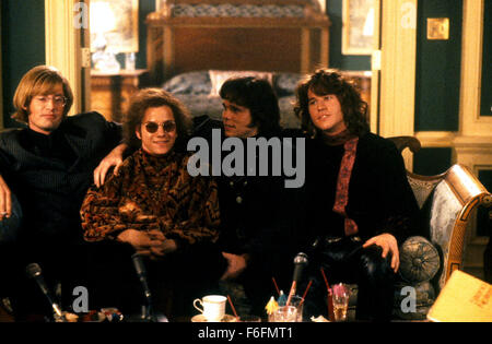 RELEASE DATE: MArch 1, 1991. MOVIE TITLE: The Doors. STUDIO: Imagine Entertainment. PLOT: The story of the famous and influential 1960's rock band and its lead singer and composer, Jim Morrison. PICTURED: VAL KILMER as Jim Morrison, KYLE MACLACHLAN as Ray Manzarek, FRANK WHALEY as Robby Krieger, KEVIN DILLON as John Densmore Stock Photo
