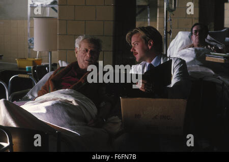 RELEASE DATE: March 13, 1992. MOVIE TITLE: Article 99. STUDIO: Orion Pictures. PLOT: A group of doctors in a veteran's hospital must contend with their hopeless situation: too many patients and not enough beds. The main cause of their problems is bureaucratic belt-tightening by the hospital administrators. The doctors are determined to give the best service they can, even if that means defying the orders of management and performing unauthorized operations. PICTURED: KIEFER SUTHERLAND as Dr. Peter Morgan. Stock Photo