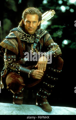 RELEASE DATE: June 14, 1991. MOVIE TITLE: Robin Hood: Prince of Thieves. STUDIO: Morgan Creek Productions. PLOT: After being captured by Turks during the Crusades, Robin of Locksley and a Moor, Azeem, escape back to England where Azeem vows to remain until he repays Robin for saving his life. Meanwhile, Robin's father has been murdered by the Sheriff of Nottingham and when Robin returns home he vows to avenge his father's death. Even though Marian, his childhood friend, cannot help him, he escapes to the Forest of Sherwood where he joins a band of exiled villagers and becomes their leader. Wit Stock Photo