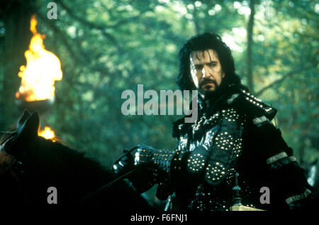 RELEASE DATE: June 14, 1991. MOVIE TITLE: Robin Hood: Prince of Thieves. STUDIO: Morgan Creek Productions. PLOT: After being captured by Turks during the Crusades, Robin of Locksley and a Moor, Azeem, escape back to England where Azeem vows to remain until he repays Robin for saving his life. Meanwhile, Robin's father has been murdered by the Sheriff of Nottingham and when Robin returns home he vows to avenge his father's death. Even though Marian, his childhood friend, cannot help him, he escapes to the Forest of Sherwood where he joins a band of exiled villagers and becomes their leader. Wit Stock Photo