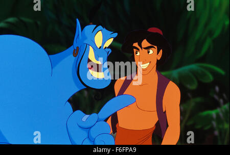 Jun 01, 1992; Hollywood, CA, USA; Image of a Disney animated film 'Aladdin'. Stock Photo