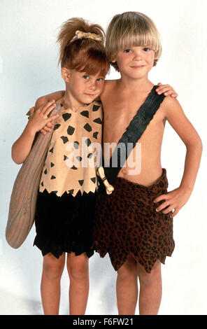 May 27, 1994; Hollywood, CA, USA; ELAINE/MELANIE SILVER as Pebbles and HYLNUR/MARINO SIGURDSSON as Bamm-Bamm in the family, fantasy, comedy ''The Flintstones'' directed by Brian Levant. Stock Photo