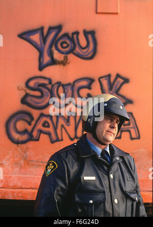 Sep 22, 1995; Toronto, ON, CANADA; Actor DAN AYKROYD as OPP Officer in the Michael Moore written and directed comedy, 'Canadian Bacon.' Stock Photo