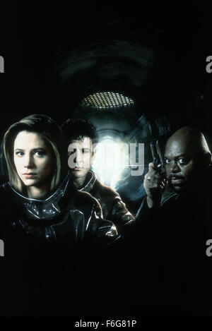 Aug 22, 1997; Toronto, ON, Canada; Actors MIRA SORVINO as Dr. Susan Tyler, JEREMY NORTHAM as Dr. Peter Mann and CHARLES DUTTON as Leonard in 'Mimic'. Directed by Guillermo Del Toro. Stock Photo