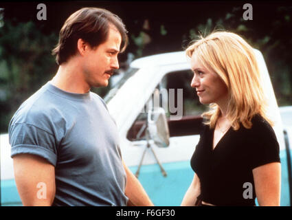 May 25, 1999; Hollywood, CA, USA; MICHAEL PARE as Rico 'Bullet' Burke and KAELA DOBKIN as Cleo Simms in the action drama ''Men of Means'' directed by George Mendeluk. Stock Photo