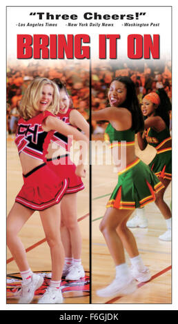 Aug 22, 2000; Oceanside, CA, USA; Poster art for the comedy 'Bring It On' directed by Peyton Reed. Stock Photo