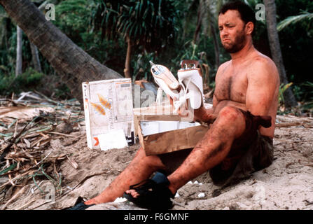 RELEASED: Dec 12, 2000 - ORIGINAL Film Title: Cast Away - PICTURED: Actor TOM HANKS, who spent a year losing 60 pounds for his role Stock Photo