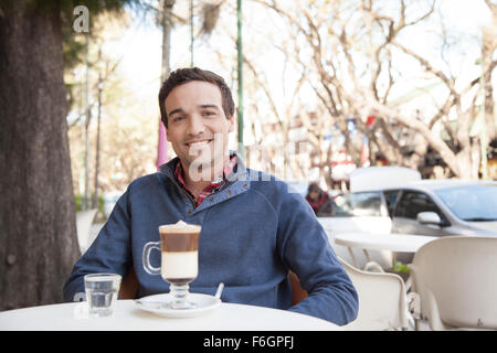 Man looking at camera and smiling Stock Photo