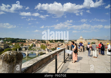 Italy, Rome, Castel Sant'Angelo, terrace Stock Photo