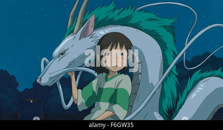 Jul 27, 2001; Los Angeles, CA, USA; Image from the animated film 'Spirited Away' directed by Hayao Miyazaki. DAVEIGH CHASE, the voice of Spirited Away, finds herself on a magical adventure in hope of saving her parents from a peculiar misfortune. Stock Photo