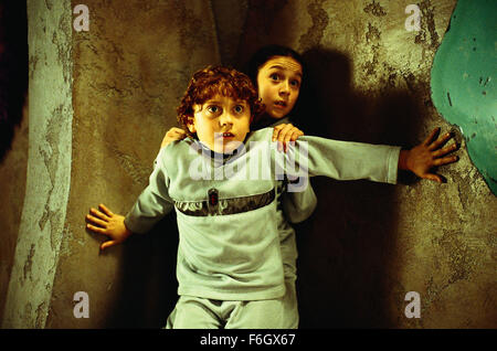 Apr 18, 2001; Austin, TX, USA; Actress ALEXA VEGA as Carmen Cortez and DARYL SABARA as Juni Cortez in 'Spy Kids.' Stock Photo