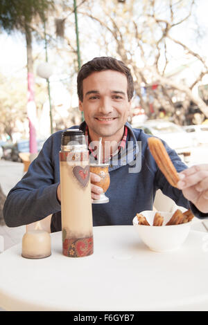 Man drinking mate Stock Photo