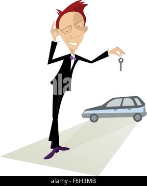 Car salesperson Stock Vector