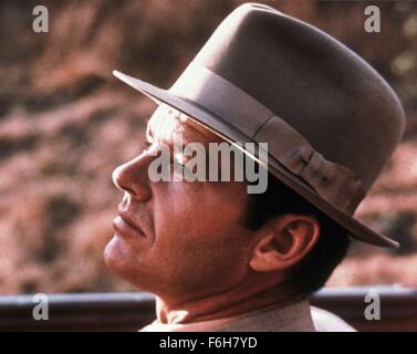 1974, Film Title: CHINATOWN, Director: ROMAN POLANSKI, Studio: PARAMOUNT, Pictured: HAT, MEN'S, JACK NICHOLSON. (Credit Image: SNAP) Stock Photo