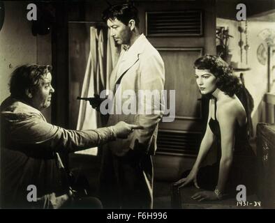 1949, Film Title: BRIBE, Studio: MGM, Pictured: AVA GARDNER, CHARLES LAUGHTON. (Credit Image: SNAP) Stock Photo