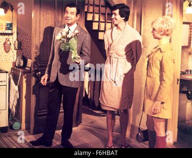 1969, Film Title: CACTUS FLOWER, Director: GENE SAKS, Pictured: GOLDIE HAWN, RICK LENZ, WALTER MATTHAU. (Credit Image: SNAP) Stock Photo