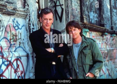 1991, Film Title: HARD WAY, Director: JOHN BADHAM, Studio: UNIV, Pictured: JOHN BADHAM, MICHAEL J FOX. (Credit Image: SNAP) Stock Photo