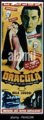 1931, Film Title: DRACULA, Director: TOD BROWNING, Studio: UNIVERSAL, Pictured: TOD BROWNING. (Credit Image: SNAP) Stock Photo