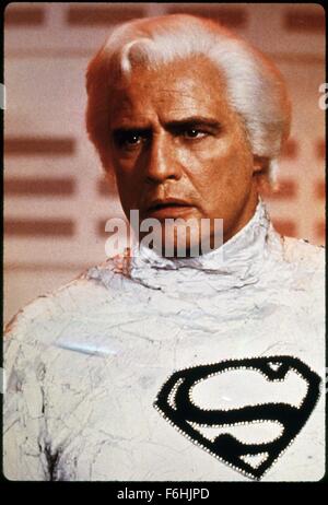 1978, Film Title: SUPERMAN, Director: RICHARD DONNER, Pictured: MARLON BRANDO. (Credit Image: SNAP) Stock Photo