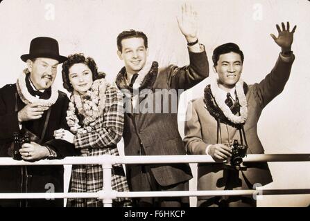 1940, Film Title: CHARLIE CHAN'S MURDER CRUISE, Director: EUGENE FORDE, Studio: FOX, Pictured: CHARACTER, CHARLIE CHAN, EUGENE FORDE, ROBERT LOWREY, SIDNEY TOLER, MARJORIE WEAVER. (Credit Image: SNAP) Stock Photo