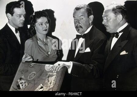 1940, Film Title: CHARLIE CHAN'S MURDER CRUISE, Director: EUGENE FORDE, Studio: FOX, Pictured: LIONEL ATWILL, CHARACTER, CHARLIE CHAN, EUGENE FORDE, ROBERT LOWREY, SIDNEY TOLER. (Credit Image: SNAP) Stock Photo