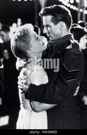 1953, Film Title: I CONFESS, Director: ALFRED HITCHCOCK, Studio: WARNER, Pictured: ANNE BAXTER, MONTGOMERY CLIFT. (Credit Image: SNAP) Stock Photo