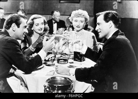 1950, Film Title: ALL ABOUT EVE, Director: JOSEPH L MANKIEWICZ, Studio: FOX, Pictured: BETTE DAVIS, CELESTE HOLM, JOSEPH L MANKIEWICZ, HUGH MARLOWE, GARY MERRILL. (Credit Image: SNAP) Stock Photo