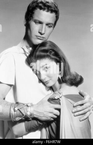 1954, Film Title: SILVER CHALICE, Director: VICTOR SAVILLE, Studio: WARNER, Pictured: PIER ANGELI, PAUL NEWMAN. (Credit Image: SNAP) Stock Photo