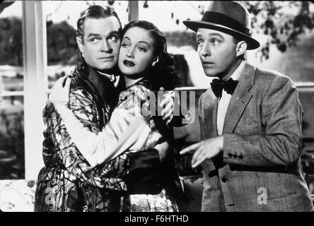 1947, Film Title: ROAD TO RIO, Director: NORMAN Z McLEOD, Studio: PARAMOUNT, Pictured: BING CROSBY, BOB HOPE, DOROTHY LAMOUR. (Credit Image: SNAP) Stock Photo