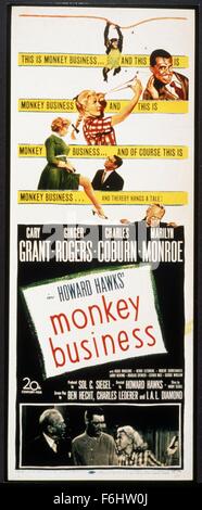 1952, Film Title: MONKEY BUSINESS, Director: HOWARD HAWKS, Studio: FOX ...