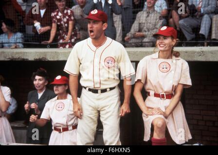 A LEAGUE OF THEIR OWN, Geena Davis, Tom Hanks, Madonna, 1992. (c ...