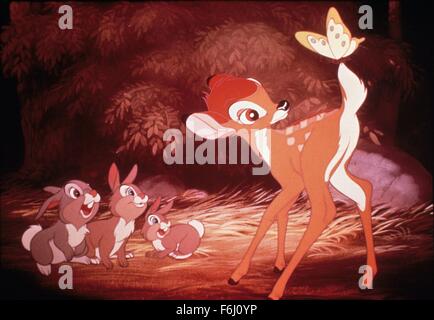 1942, Film Title: BAMBI, Director: DAVID HAND, Studio: DISNEY, Pictured: BAMBI. (Credit Image: SNAP) Stock Photo