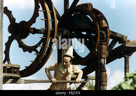 RELEASE DATE: October 11, 2002 MOVIE TITLE: Pinocchio STUDIO: Melampo Cinematografica PLOT: Despite guidance from the Blue Fairy and the love of his father, a wooden puppet's curious spirit leads him into one wild adventure after another. PICTURED: ROBERTO BENIGNI as Pinocchio. Stock Photo