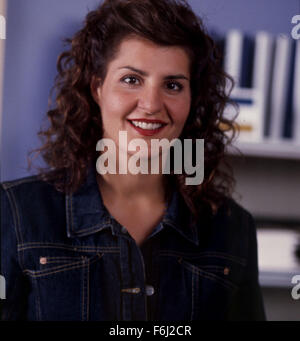 Sep 02, 2002; Hollywood, CA, USA; NIA VARDALOS stars as Toula, a young Greek-American woman who falls in love with a non-Greek and struggles to convince her family to accept her fiance in 'My Big Fat Greek Wedding.'.  (Credit Image: ) Stock Photo