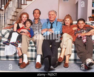 1994, Film Title: COPS AND ROBBERSONS, Director: MICHAEL RITCHIE, Studio: TRI, Pictured: CHEVY CHASE, ENSEMBLE, MIKO HUGHES, FAY MASTERSON, JACK PALANCE, JASON JAMES RICHTER, MICHAEL RITCHIE. (Credit Image: SNAP) Stock Photo