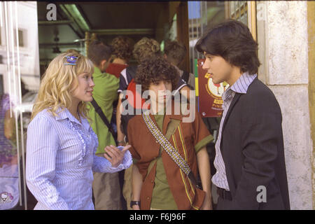 Mar 26, 2003; Vancouver, BC, CANADA;Actress HILARY DUFF stars as Lizzie McGuire with ADAM LAMBERG as David' Gordo' Gordon in 'The Lizzie Mcguire Movie.' Stock Photo