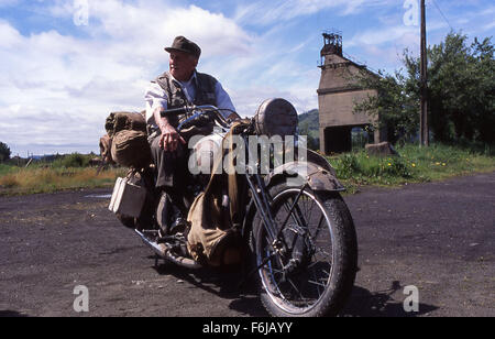 RELEASE DATE: September 24, 2004. MOVIE TITLE: The Motorcycle Diaries. STUDIO: FilmFour. PLOT: The dramatization of a motorcycle road trip Che Guevara went on in his youth that showed him his life's calling. PICTURED: . Stock Photo