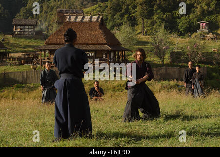 RELEASE DATE: Nov 22, 2003. MOVIE TITLE: The Last Samurai. STUDIO: Radar Pictures. PLOT: Set in Japan during the 1870s, The Last Samurai tells the story of Capt. Nathan Algren (Tom Cruise), a respected American military officer hired by the Emperor of Japan to train the country's first army in the art of modern warfare. As the Emperor attempts to eradicate the ancient Imperial Samurai warriors in preparation for more Westernized and trade-friendly government policies, Algren finds himself unexpectedly impressed and influenced by his encounters with the Samurai, which places him at the center o Stock Photo