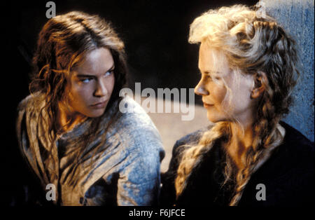 RELEASE DATE: December 25, 2003. MOVIE TITLE: Cold Mountain. STUDIO: Miramax Films. PLOT: Inman, a wounded confederate soldier, is on a perilous journey home to his mountain community, hoping to reunite with his prewar sweetheart, Ada. PICTURED: RENEE ZELLWEGER as Ruby Thewes and NICOLE KIDMAN as Ada Monroe. Stock Photo