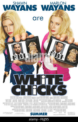 Jun 23, 2004; Hollywood, CA, USA; Poster for the crime comedy 'White Chicks' directed by Keenan Ivory Wayans. Stock Photo