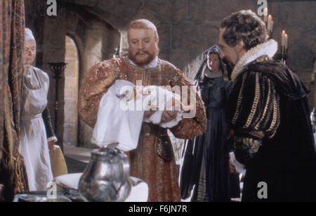 RELEASE DATE: 2000. MOVIE TITLE: The Prince and the Pauper. STUDIO: HCC Happy Crew Company. PLOT: . PICTURED: JONATHAN HYDE as Lord Hertford and ALAN BATES as King Henry VIII. Stock Photo