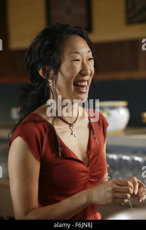 RELEASE DATE: January 21, 2005. MOVIE TITLE: Sideways. STUDIO: Fox Searchlight Pictures. PLOT: Two men reaching middle age with not much to show but disappointment, embark on a week long road trip through California's wine country, just as one is about to take a trip down the aisle. PICTURED: SANDRA OH as Stephanie. Stock Photo