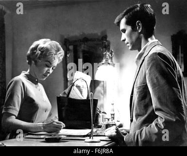 PSYCHO, Janet Leigh, having lunch on-set, 1960 Stock Photo - Alamy