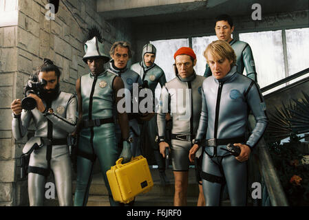 Nov 20, 2004; Rome, Lazio, ITALY; WARIS AHLUWALIA, SEU JORGE, PAWEL WDOWCZAK, NOAH TAYLOR, WILLEM DAFOE, NIELS KOIZUMI and OWEN WILSON star as Vikram Ray, Pele dos Santos, Renzo Pietro, Vladimir Wolodarsky, Klaus Daimler, Bobby Ogata and Ned Plimpton in the adventure comedy/drama 'The Life Aquatic with Steve Zissou' directed by Wes Anderson. Stock Photo