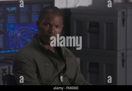 RELEASE DATE: July 29, 2005. MOVIE TITLE: Stealth. STUDIO: Columbia Pictures. PLOT: Deeply ensconced in a top-secret military program, three pilots struggle to bring an artificial intelligence program under control ... before it initiates the next world war. PICTURED: JAMIE FOXX stars as Lt. Henry Purcell. Stock Photo