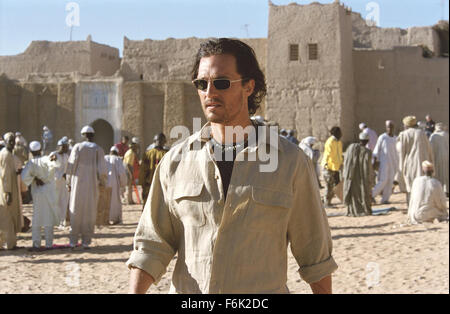 RELEASE DATE: April 04, 2005. MOVIE TITLE: Sahara. STUDIO: Paramount Pictures. PLOT: Master explorer Dirk Pitt goes on the adventure of a lifetime of seeking out a lost Civil War battleship known as theShip of Death in the deserts of West Africa while helping a UN doctor being hounded by a ruthless dictator. PICTURED: MATTHEW MCCONAUGHEY as Dirk Pitt. Stock Photo