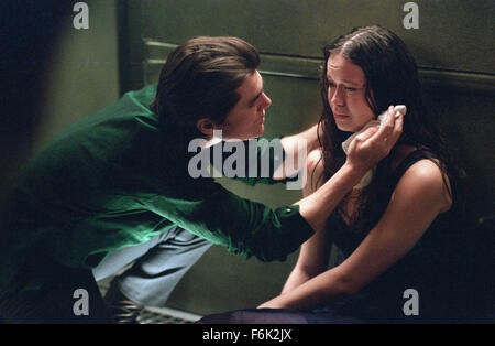 RELEASE DATE: September 30, 2005. MOVIE TITLE: Serenity. STUDIO: Universal Pictures. PLOT: The crew of the ship Serenity tries to evade an assassin sent to recapture one of their number who is telepathic. PICTURED: SEAN MAHER as Simon and SUMMER GLAU as River. Stock Photo