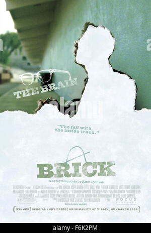 RELEASE DATE: October 14, 2005. MOVIE TITLE: Brick. STUDIO: Focus Features. PLOT: A teenage loner pushes his way into the underworld of a high school crime ring to investigate the disappearance of his ex-girlfriend. PICTURED: . Stock Photo