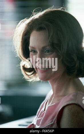 RELEASE DATE: September 28, 2005. MOVIE TITLE: The Prize Winner of Defiance Ohio. STUDIO: ImageMovers. PLOT: In order to support her ten children, Evelyn Ryan (Moore) enters a commercial jingle-writing contest. Based on a true story. PICTURED: JULIANNE MOORE stars as Evelyn Ryan. Stock Photo