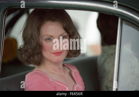 RELEASE DATE: September 28, 2005. MOVIE TITLE: The Prize Winner of Defiance Ohio. STUDIO: ImageMovers. PLOT: In order to support her ten children, Evelyn Ryan (Moore) enters a commercial jingle-writing contest. Based on a true story. PICTURED: JULIANNE MOORE stars as Evelyn Ryan. Stock Photo